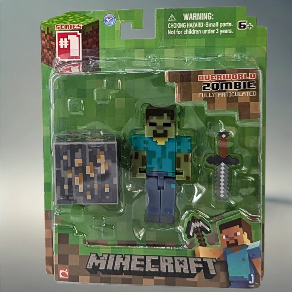 MINECRAFT Villanger Zombie figure Overworld Series #1